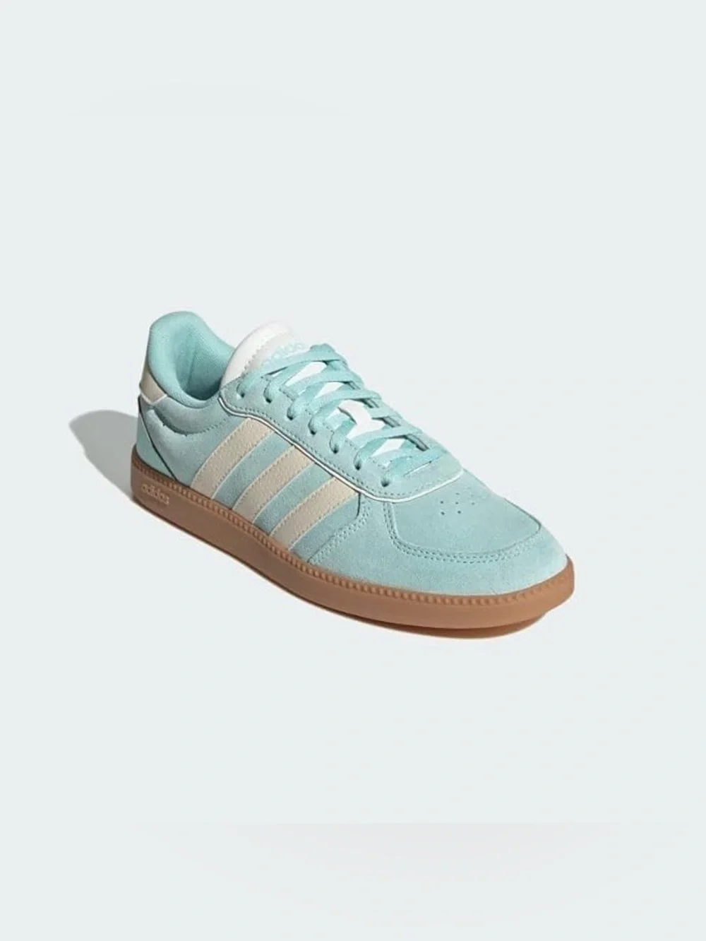 Adidas Flash Aqua/ Wonder White Breaknet Sleek Suede Sneakers 8 Streetwear